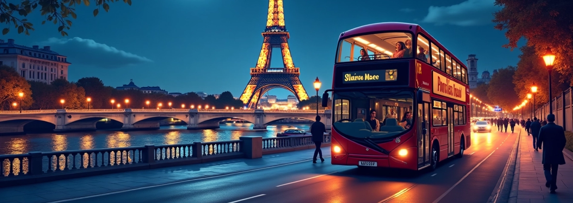 Paris night bus tours